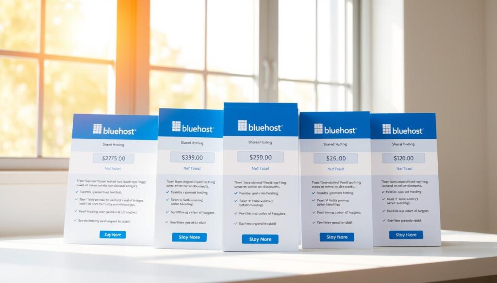 Bluehost shared hosting plans